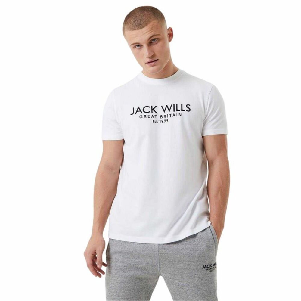 Jack Wills Mens Carnaby Logo T-Shirt / White